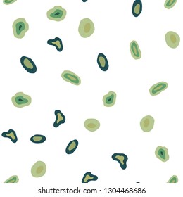 Light Green, Yellow vector seamless backdrop with dots. Glitter abstract illustration with blurred drops of rain. Trendy design for wallpaper, fabric makers.