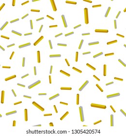 Light Green, Yellow vector seamless, isometric texture with colored lines. Modern geometrical abstract illustration with Lines. Design for textile, fabric, wallpapers.