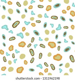 Light Green, Yellow vector seamless background with bubbles. Blurred bubbles on abstract background with colorful gradient. Trendy design for wallpaper, fabric makers.