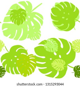 Light Green, Yellow vector seamless natural artwork with leaves. Doodle illustration of leaves in Origami style with gradient. Design for wallpaper, fabric makers.