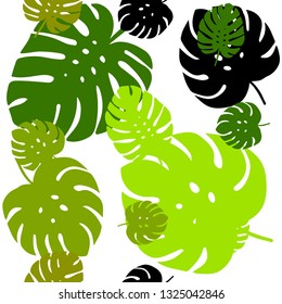 Light Green, Yellow vector seamless natural backdrop with leaves. Colorful abstract illustration with leaves in doodle style. Texture for window blinds, curtains.
