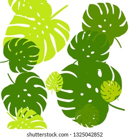 Light Green, Yellow vector seamless natural pattern with leaves. Brand new colored illustration in blurry style with leaves. Design for textile, fabric, wallpapers.