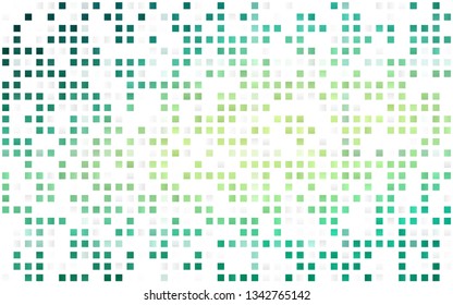 Light Green, Yellow vector seamless pattern in square style. Illustration with set of colorful rectangles. Pattern for design of window blinds, curtains.