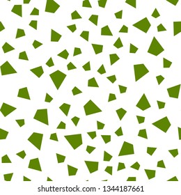 Light Green, Yellow vector seamless, isometric pattern with polygonal style. Triangles on abstract background with colorful gradient. Template for business cards, websites.