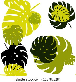 Light Green, Yellow vector seamless elegant background with leaves. Brand new colored illustration in blurry style with leaves. Pattern for design of fabric, wallpapers.