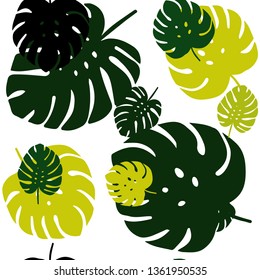 Light Green, Yellow vector seamless doodle pattern with leaves. Glitter abstract illustration with doodles and leaves. Design for textile, fabric, wallpapers.