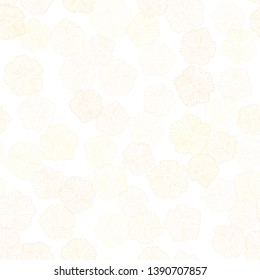Light Green, Yellow vector seamless natural pattern with flowers. Illustration with colorful abstract doodle flowers. Pattern for design of fabric, wallpapers.