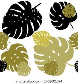 Light Green, Yellow vector seamless abstract pattern with leaves. Shining colored illustration with leaves in doodle style. Texture for window blinds, curtains.