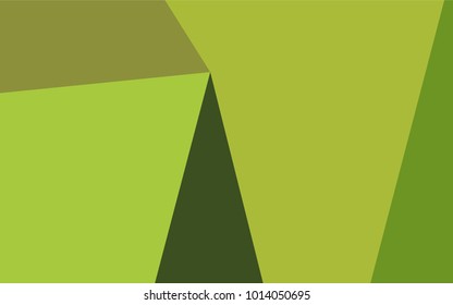Light Green, Yellow vector shining triangular template. Creative geometric illustration in Origami style with gradient. The template can be used as a background for cell phones.