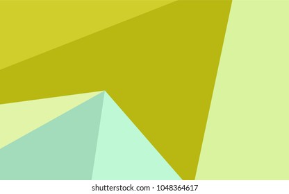 Light Green, Yellow vector shining triangular pattern. A completely new color illustration in a vague style. A completely new design for your business.