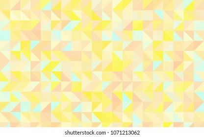 Light Green, Yellow vector shining triangular background. Geometric illustration in Origami style with gradient.  Brand-new design for your business.