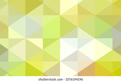 Light Green, Yellow vector shining triangular backdrop. Shining colored illustration in a new style. That new template can be used for your brand book.