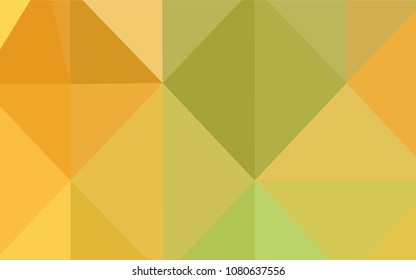 Light Green, Yellow vector shining triangular cover. A sample with polygonal shapes. A completely new template for your business design.