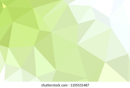 Light Green, Yellow vector shining triangular layout. A completely new color illustration in a polygonal style. Best triangular design for your business.