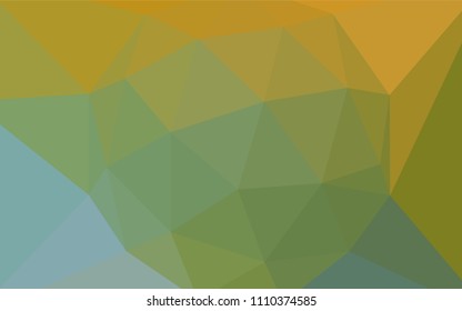 Light Green, Yellow vector shining triangular layout. Modern abstract illustration with triangles. Brand new style for your business design.