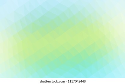 Light Green, Yellow vector shining hexagonal template. A completely new color illustration in a vague style. A completely new template for your business design.
