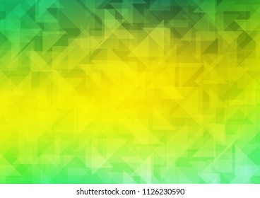 Light Green, Yellow vector shining hexagonal pattern. A completely new color illustration in a vague style. The completely new template can be used for your brand book.