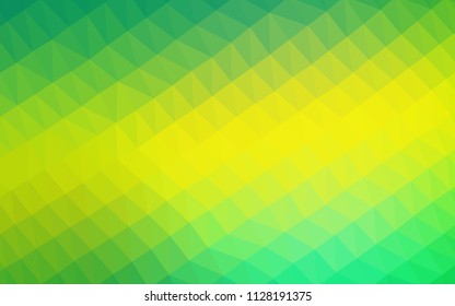 Light Green, Yellow vector shining hexagonal template. Colorful abstract illustration with gradient. A completely new design for your business.
