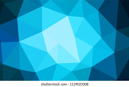 Light Green, Yellow vector shining triangular cover. Geometric illustration in Origami style with gradient.  Template for cell phone's backgrounds.