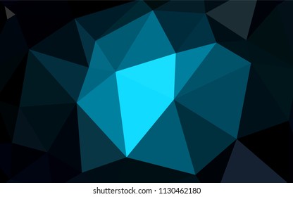 Light Green, Yellow vector shining triangular cover. Polygonal abstract illustration with gradient. Triangular pattern for your design.