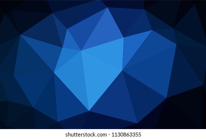 Light Green, Yellow vector shining triangular layout. A completely new color illustration in a polygonal style. Triangular pattern for your design.