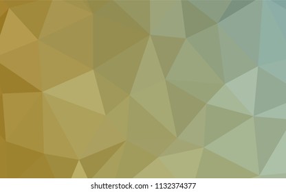 Light Green, Yellow vector shining triangular cover. A completely new color illustration in a polygonal style. Pattern for a brand book's backdrop.