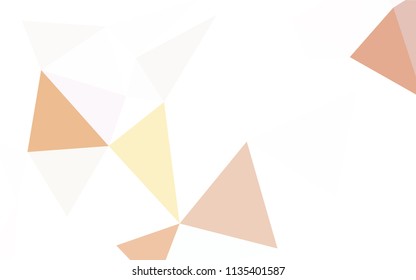 Light Green, Yellow vector shining triangular cover. Colorful abstract illustration with triangles. Textured pattern for your backgrounds.