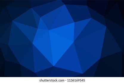 Light Green, Yellow vector shining triangular backdrop. Shining polygonal illustration, which consist of triangles. New template for your brand book.