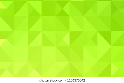 Light Green, Yellow vector shining triangular cover. Elegant bright polygonal illustration with gradient. Polygonal design for your web site.