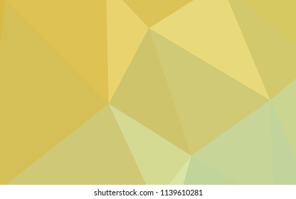Light Green, Yellow vector shining triangular layout. Shining colorful illustration with triangles. Pattern for a brand book's backdrop.