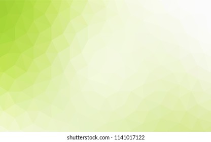 Light Green, Yellow vector shining triangular cover. Modern abstract illustration with triangles. Best triangular design for your business.