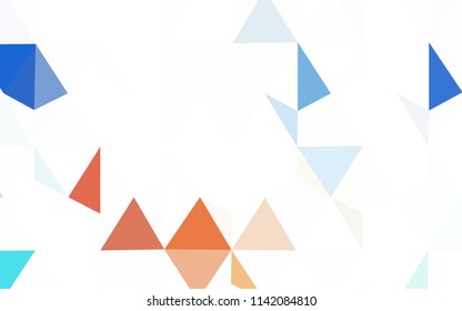 Light Green, Yellow vector shining triangular cover. Colorful illustration in abstract style with triangles. Brand new design for your business.