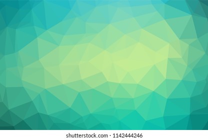 Light Green, Yellow vector shining hexagonal template. Colorful illustration in abstract style with gradient. The elegant pattern can be used as part of a brand book.