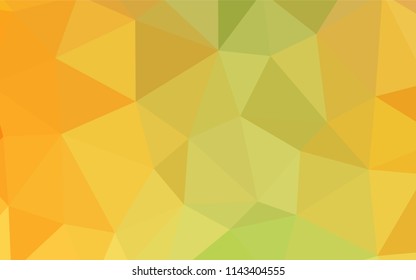 Light Green, Yellow vector shining triangular cover. Geometric illustration in Origami style with gradient.  Pattern for a brand book's backdrop.