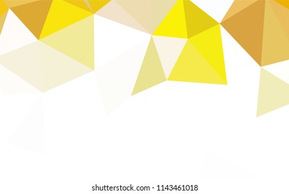 Light Green, Yellow vector shining triangular cover. Creative geometric illustration in Origami style with gradient. Completely new template for your banner.