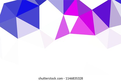 Light Green, Yellow vector shining triangular cover. Creative illustration in halftone style with triangles. Polygonal design for your web site.