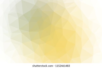 Light Green, Yellow vector shining hexagonal template. Colorful abstract illustration with gradient. The polygonal design can be used for your web site.