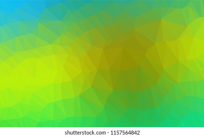 Light Green, Yellow vector shining hexagonal pattern. Colorful illustration in abstract style with gradient. The textured pattern can be used for background.