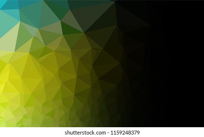 Light Green, Yellow vector shining hexagonal template. Colorful abstract illustration with gradient. Brand new design for your business.