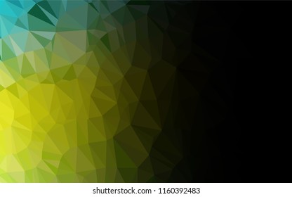 Light Green, Yellow vector shining hexagonal template. Colorful abstract illustration with gradient. A new texture for your design.