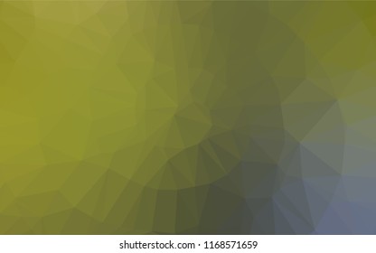 Light Green, Yellow vector shining hexagonal pattern. A sample with polygonal shapes. Brand new design for your business.