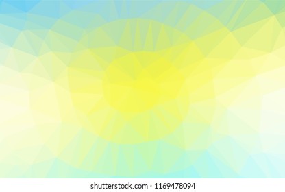 Light Green, Yellow vector shining hexagonal template. Brand new colored illustration in blurry style with gradient. The textured pattern can be used for background.