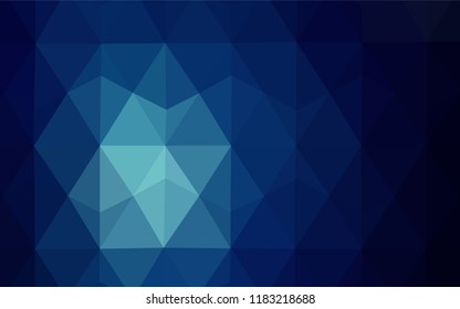 Light Green, Yellow vector shining triangular layout. Creative illustration in halftone style with triangles. A completely new design for your leaflet.