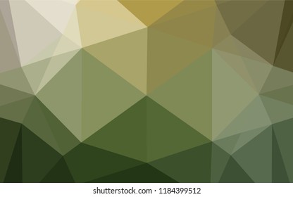 Light Green, Yellow vector shining hexagonal template. A completely new color illustration in a vague style. The best triangular design for your business.