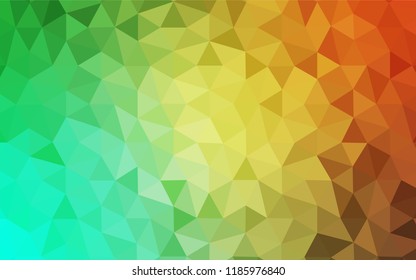 Light Green, Yellow vector shining triangular layout. Modern abstract illustration with triangles. A completely new design for your leaflet.