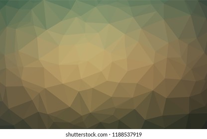 Light Green, Yellow vector shining hexagonal template. Colorful abstract illustration with gradient. A completely new design for your business.