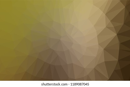 Light Green, Yellow vector shining hexagonal background. Modern geometrical abstract illustration with gradient. The elegant pattern can be used as part of a brand book.