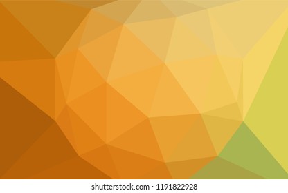 Light Green, Yellow vector shining triangular layout. Creative illustration in halftone style with triangles. New template for your brand book.