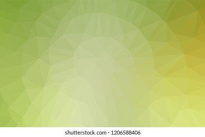 Light Green, Yellow vector shining hexagonal template. Modern geometrical abstract illustration with gradient. The textured pattern can be used for background.