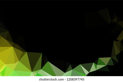 Light Green, Yellow vector shining hexagonal background. Colorful abstract illustration with gradient. Brand new design for your business.